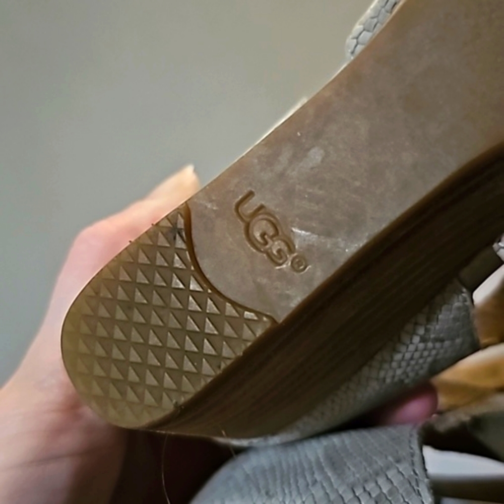 UGG Snakeskin Lace-up Wedge - Picture 8 of 10